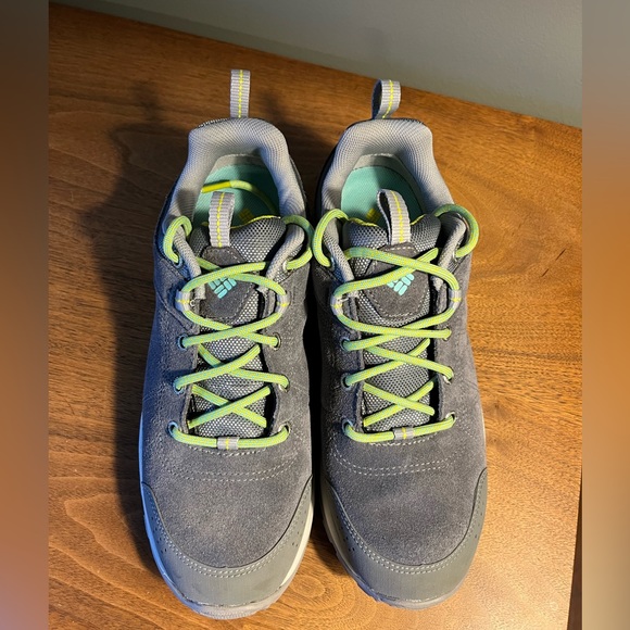 Columbia Women's Fire Venture Gray Suede Waterproof Trail Shoes Size 8 Like NIB - Picture 8 of 16